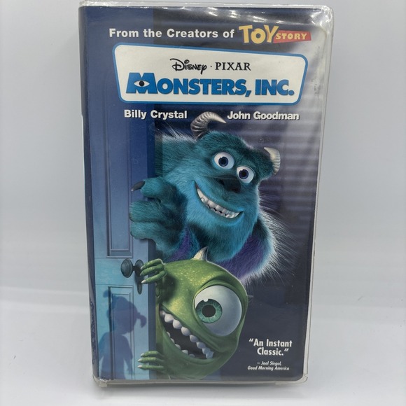 Monsters, Inc. VHS, 2002 Rare Blue Tape Edition – Clear Clamshell – Disney Pixar - Picture 2 of 9